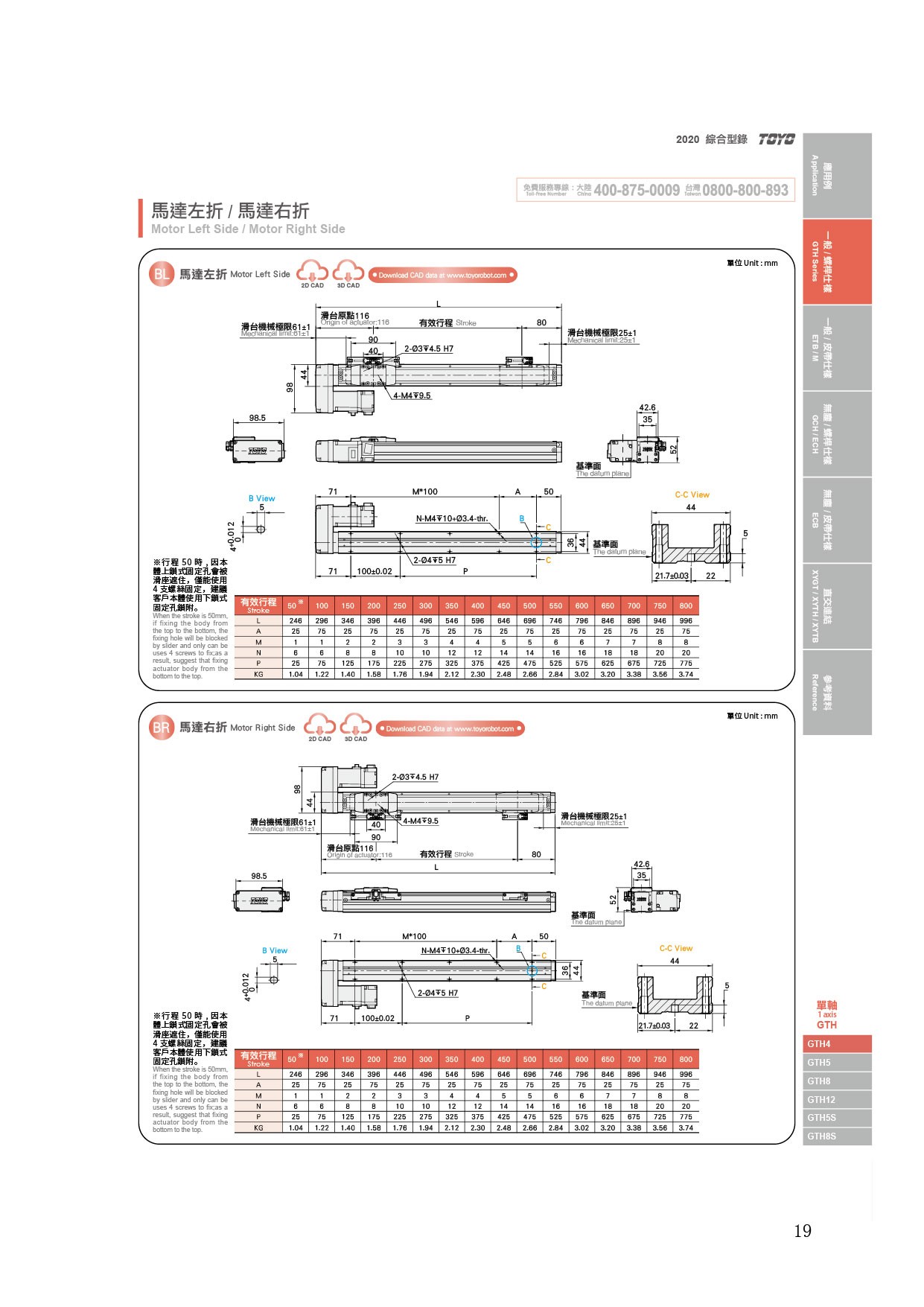 TOYO,TOYO直线电机,东佑达直线模组,TOYO滑台,电动夹爪